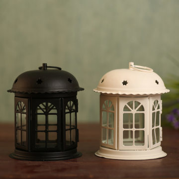 复古与浪漫的完美融合 布丁家居铁艺玻璃烛台